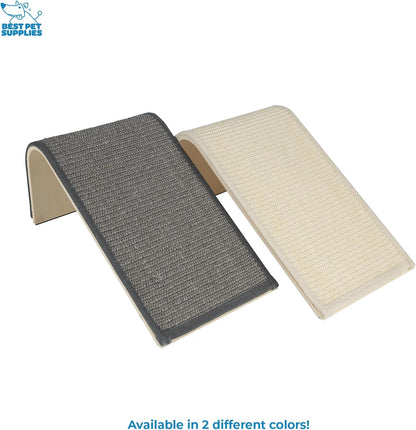 Best Pet Supplies Catify Cat Scratcher, Fun Interactive Scratchers, Posts, Poles, Claw Safe, Furniture Saver Indoor Play Support Natural Cat Behaviors Heavy Duty - Ramp (Gray)