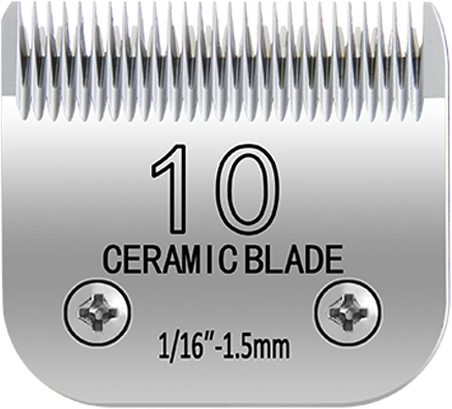 10# Pet Grooming Clipper Replacement Blades, Detachable Blade Compatible with Andis/wahl/Oster Dog Clippers,10 Blade 1/16-inch, Made of Ceramic & Stainless Steel Blade