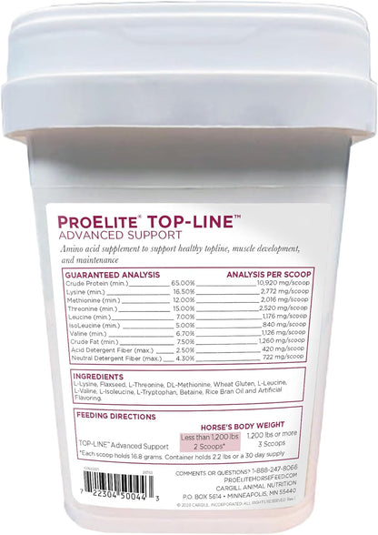ProElite Topline Advanced Support, Topline Supplement for Horses, 2.2 lbs