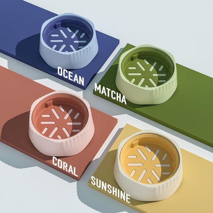 Slow Feeder Dog Bowl for Large Dogs - Non-Slip Durable Interactive Puzzle Bowl, Easy CleanDesign to Prevent Bloat & Overeating, 100% BPA Free (Yellow)