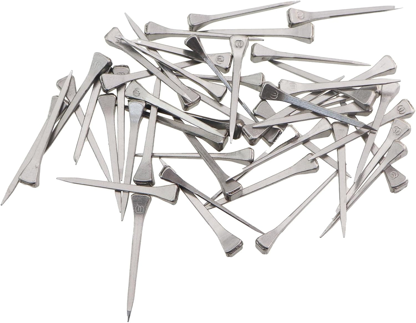 50PCS E3 Horseshoe Nails Low Carbon Steel 45mm Horse Tack Farrier Nails Shoe E Series Horse Training Equestrian Sports Supplies for Securing