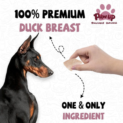 PAWUP Freeze Dried Duck Treats for Dogs, Freeze-Dried Raw Food Topper, High Protein, Gluten&Grain Free, Rawhide Free, 3.8 oz