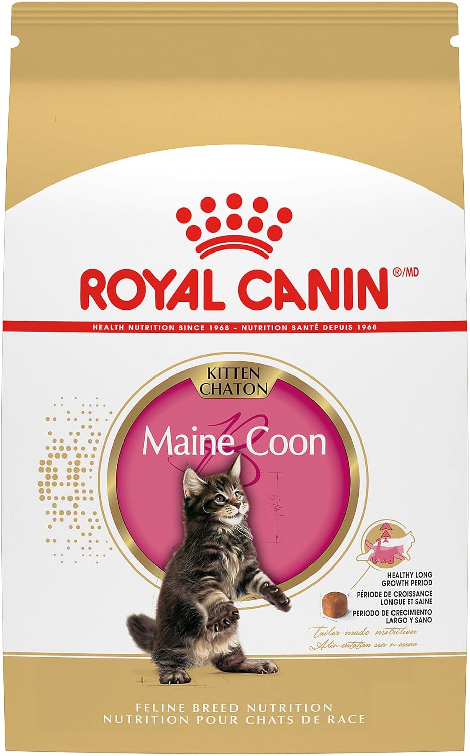 Royal Canin Feline Breed Nutrition Maine Coon Kitten Dry Cat Food, 3 lb Bag
