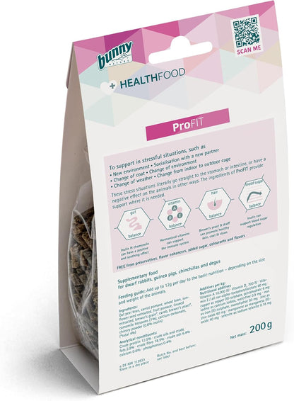 Bunny Nature Profit Supplement for Rabbits, Guinea Pigs, Chinchillas & Degus | Stress, Digestive & Immune Support | Promotes Healthy Coat, Vet Recommended | 6.4 oz