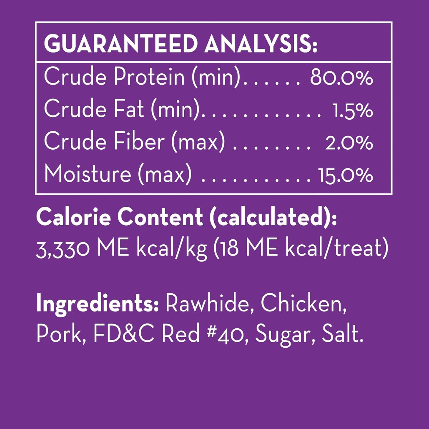 Dingo Twist Sticks 50 Count, Premium Rawhide Treats For Dogs Made with Real Chicken 50-Count