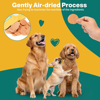 Dog Chicken Chips Treat - 12 oz, 100% Natural Ingredient Made in USA, High Protein Low Calorie Pet Training Chew Jerky Dried Food, Healthy Pet Supplies for Medium, Large Breeds & Puppy