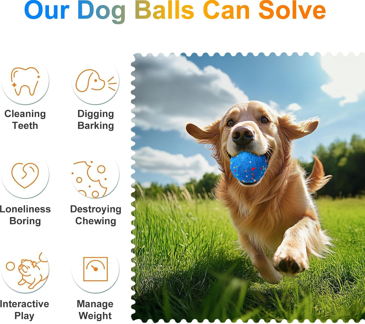 TVM Interactive Dog Toys Ball, Automatic Moving, Bouncing Chew Toys, E-TPU Material, Suitable for Large and Medium-Sized Dogs, Used for Boredom Relief and Daily Training (Blue)
