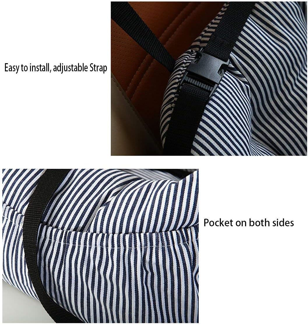 BLOBLO Dog Car Seat Pet Booster Seat Pet Travel Safety Dog Bed for Car with Storage Pocket