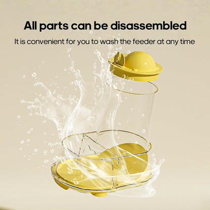 Automatic Hamster Feeder Food Dish Bowl Dispenser for Syrian Dwarf Hamsters, Gerbils, Mouse, Guinea Pig, Hedgehog (Green)