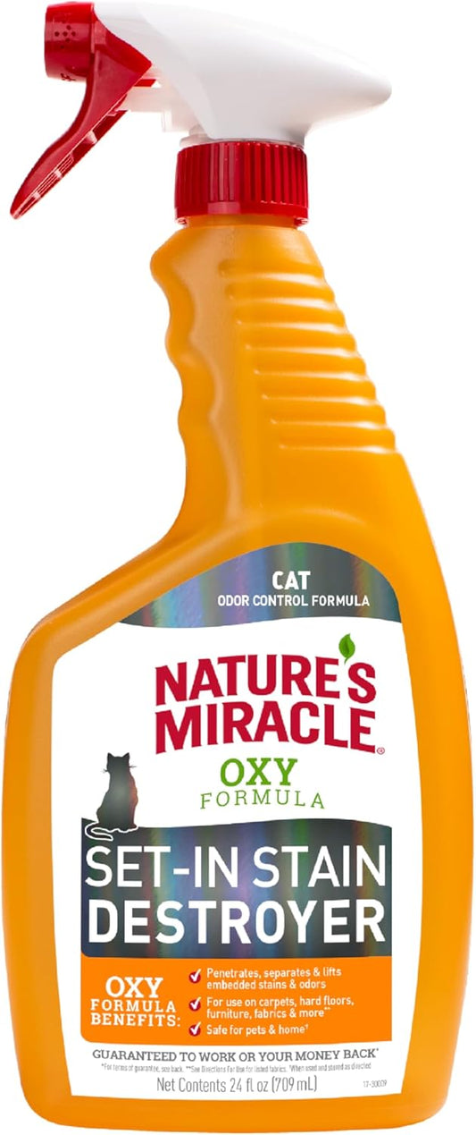 Nature's Miracle Just for Cats Oxy Stain and Odor Remover, 24 fl oz