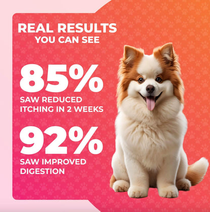 Caspi 10-in-1 Dog Multivitamin with Probiotics – Joint Health, Itching & Skin Relief, Omega-3 Salmon Oil, Glucosamine, Vitamins & Minerals – Daily Chew Supplement for Dogs – 160 Soft Chews