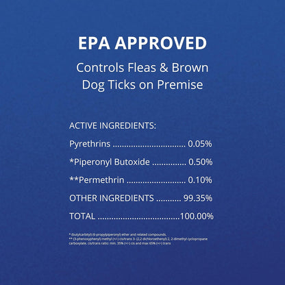 Farnam Flea Halt! Water-Based Flea & Tick Spray for Dogs Plus Citronella Scent, 40 fl oz