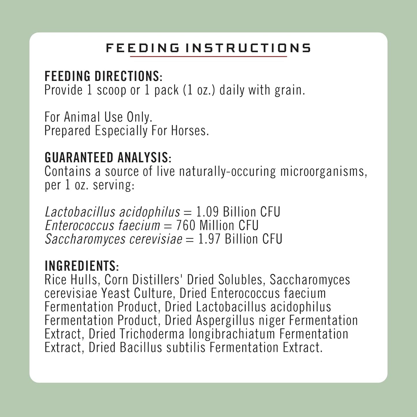 Formula 707 Digestive Health Equine Supplement, 4lb Bag – Probiotics, Prebiotics and Digestive Enzymes for Horses