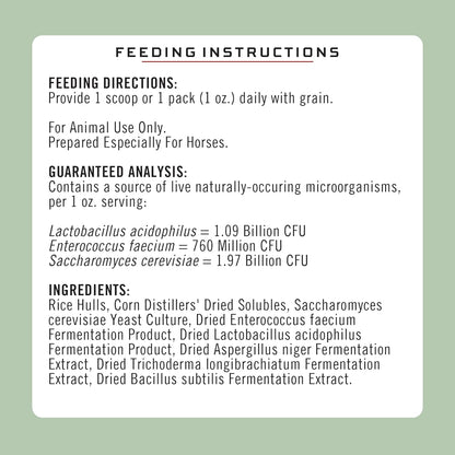 Formula 707 Digestive Health Equine Supplement, 4lb Bag – Probiotics, Prebiotics and Digestive Enzymes for Horses