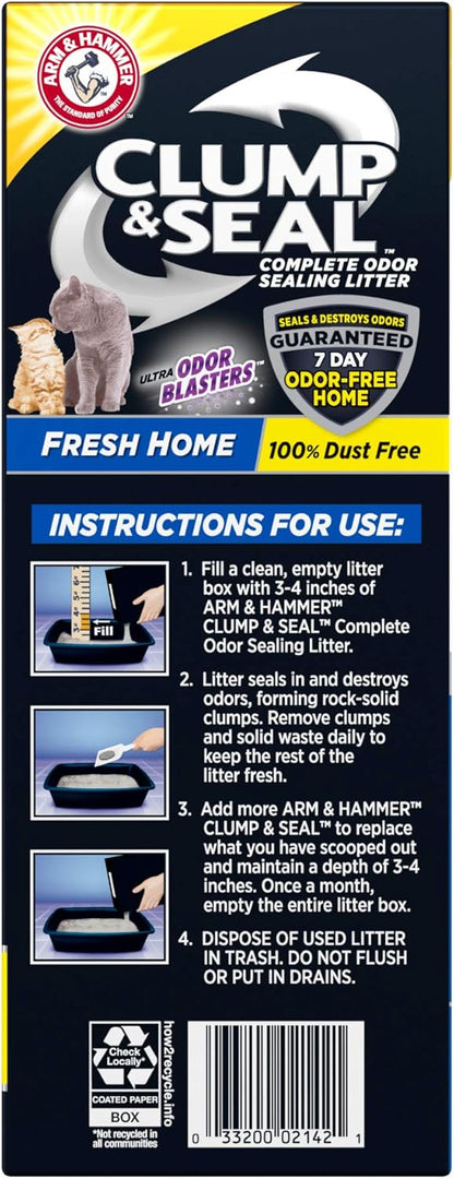 ARM & HAMMER Clump & Seal Cat Litter, Fresh Scent 14lb