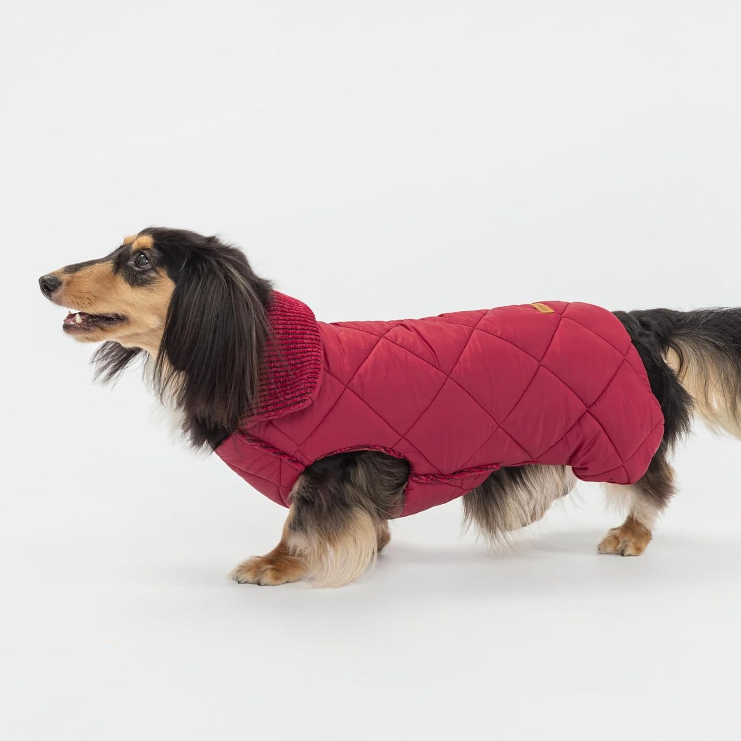 Fitwarm Reversible Quilted Dog Coat, Cozy Winter Clothes for Small Dogs Boy Girl, Windproof Thermal Pet Jacket, Red, Burgundy, XL