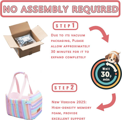 Cullaby Console Dog Seat | Anti-Collapse Armrest Booster for Small Dogs & Puppies - Secure Travel Carrier with Safety Clip-in Tether & Washable Cozy Cushion Pad - Up to 15 lbs