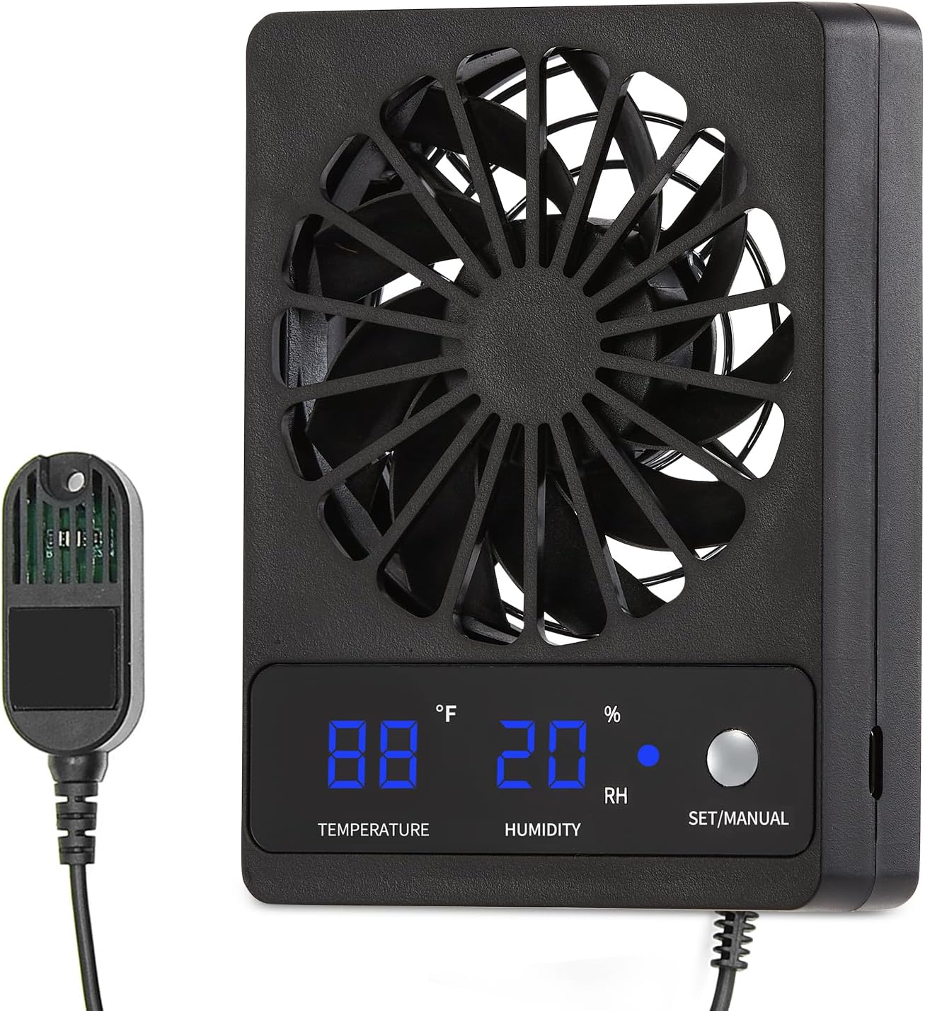 Reptile Fan,Humidity Fan,Dehumidifier for Rainforest Terrarium Vivarium, Improving Air Circulation for Amphibians, Reptiles, and Snakes