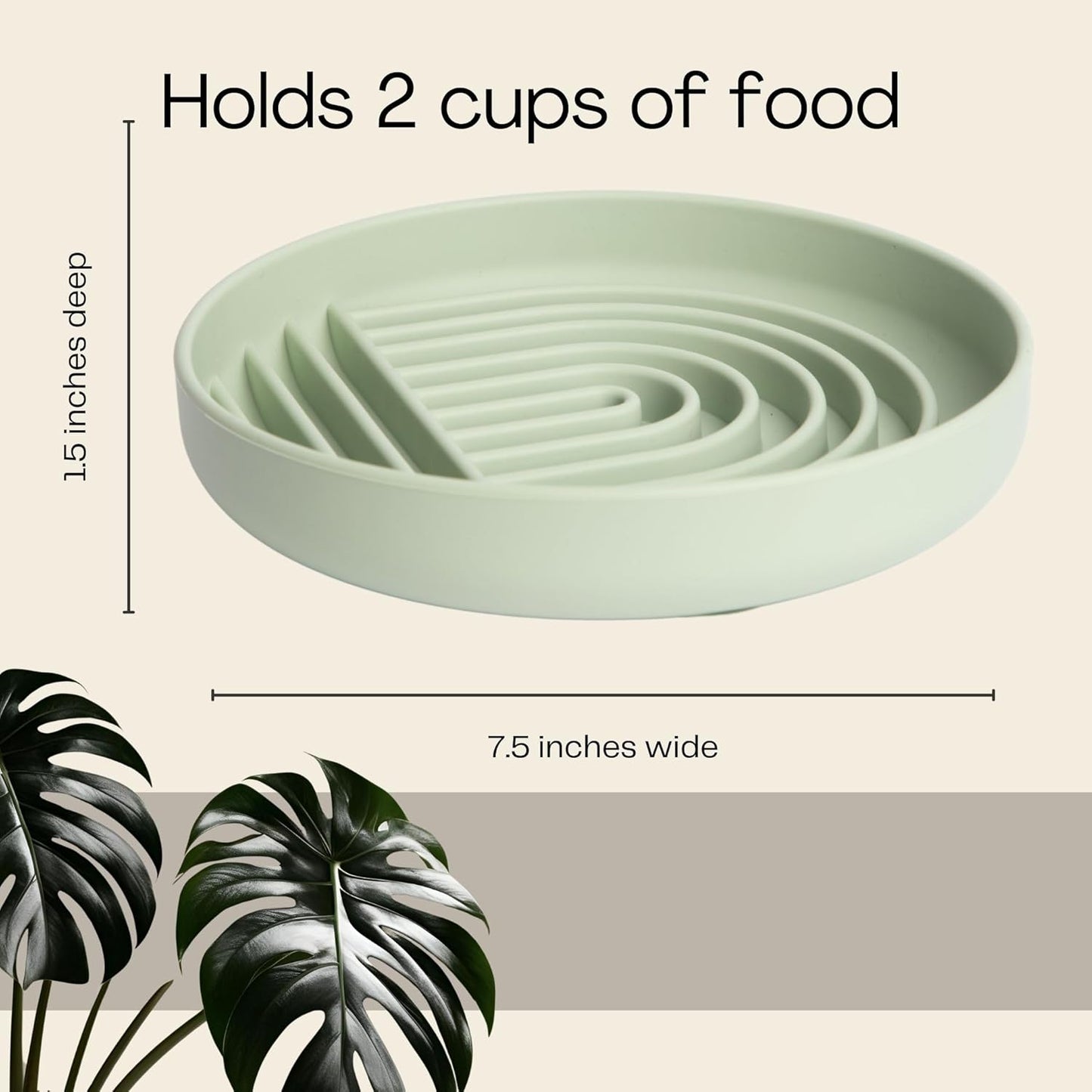 Modern Rainbow Pet Slow Feeder Bowl, Silicone Slow Feeder for Dogs & Puppies, Slow Eating, Modern Lick Mat Design, Reduces Gulping, Dishwasher Fit, for All Breed, Durable Mealtime Puzzle (Sky)