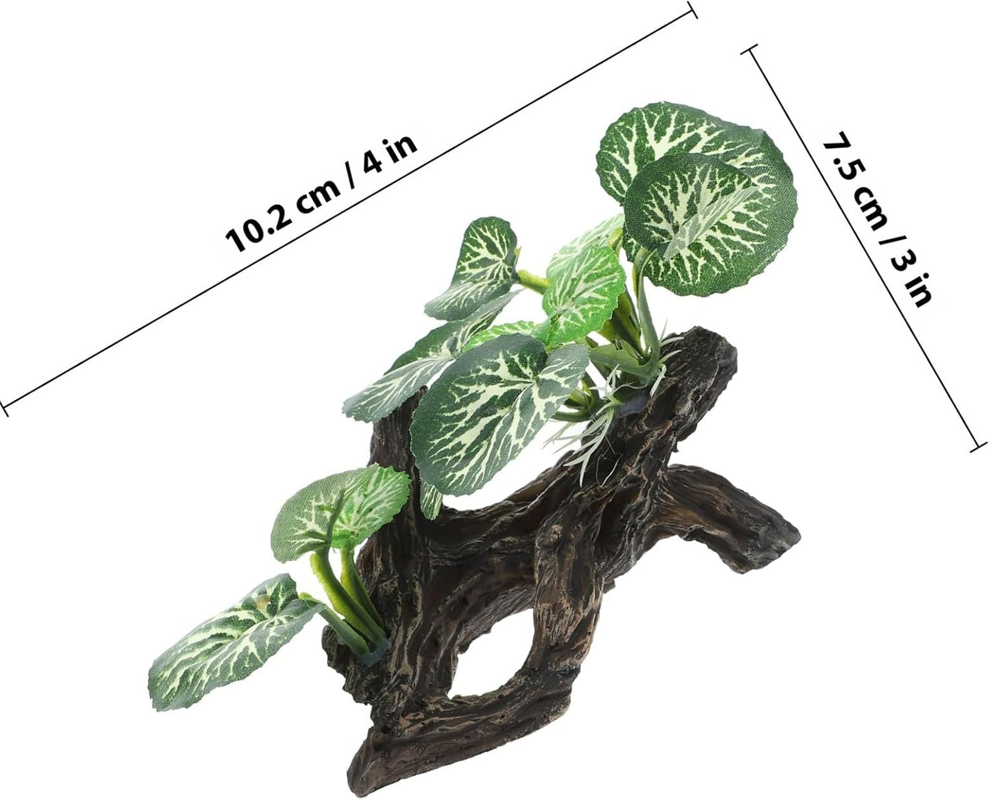 Reptile Terrarium Plant Artificial Plant Ornament Décor for Lizard Box and Fish Tank Habitat Decoration