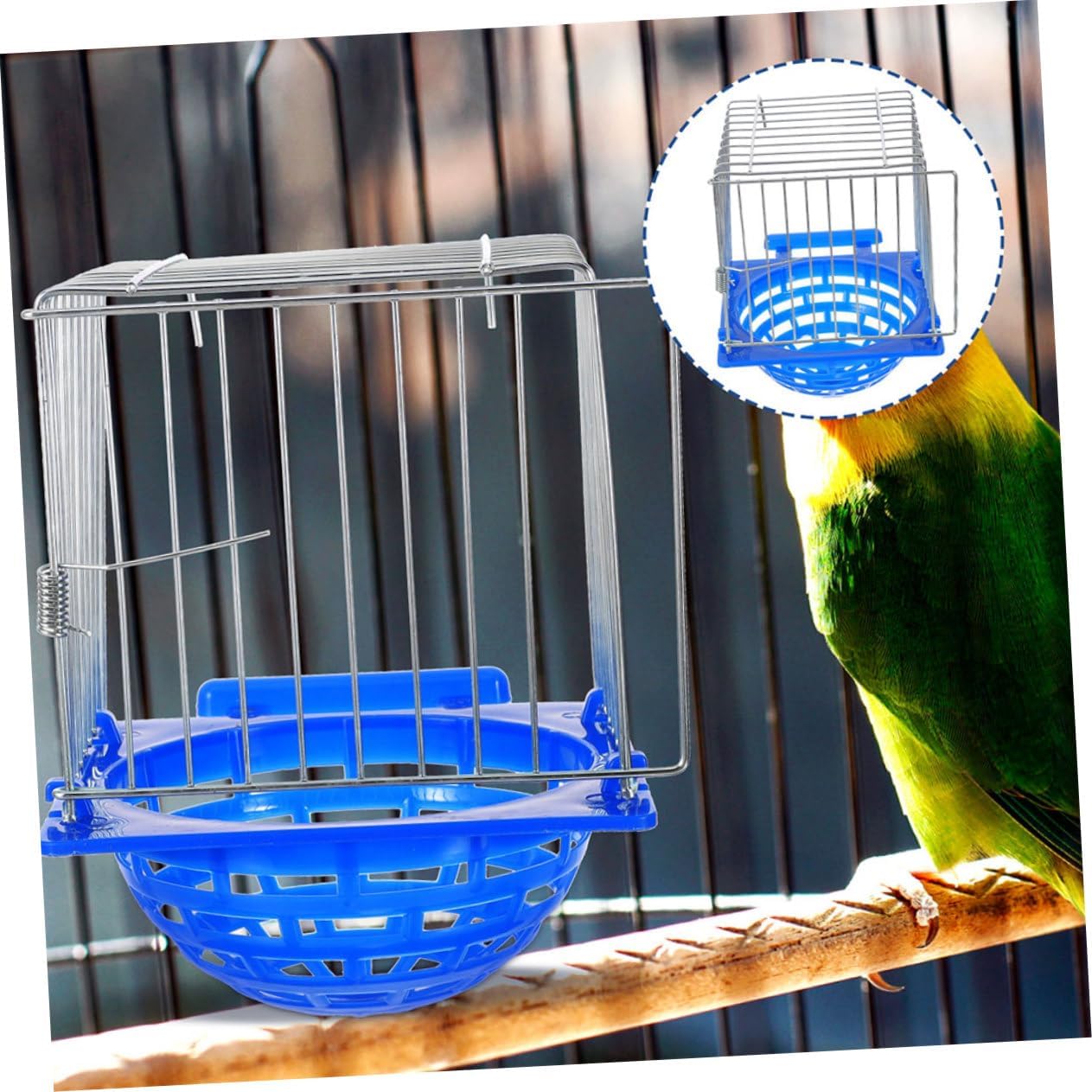 VICASKY 2pcs Lightweight Bird Hatching Nest Box for Cages Safe Parrot Breeding Container Convenient Nesting for Pigeons Canaries and Small Birds