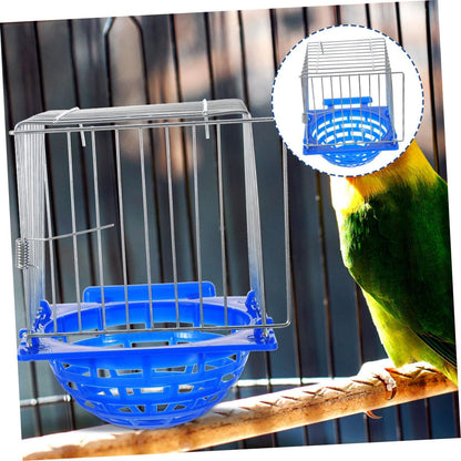 VICASKY 2pcs Lightweight Bird Hatching Nest Box for Cages Safe Parrot Breeding Container Convenient Nesting for Pigeons Canaries and Small Birds