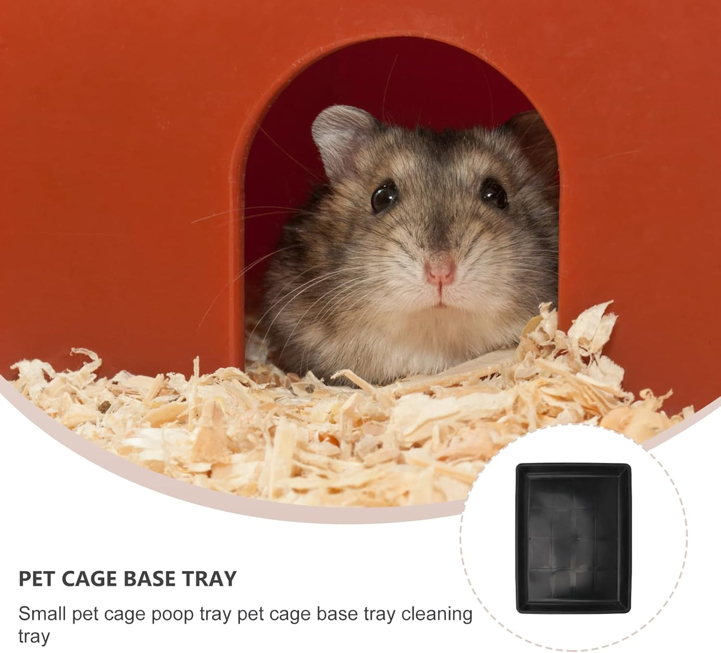 Garneck Dog Crate Replacement Tray 13.38X10.23 Inch Plastic Pet Cage Liner Pan for Dogs Rabbits Cats Small Animals