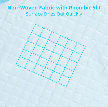 Super Absorbent Waterproof Dog and Puppy Pet Training Pad, Housebreaking Pet Pad,Blue (22"x22"(100PCS)) (Pack of 2)