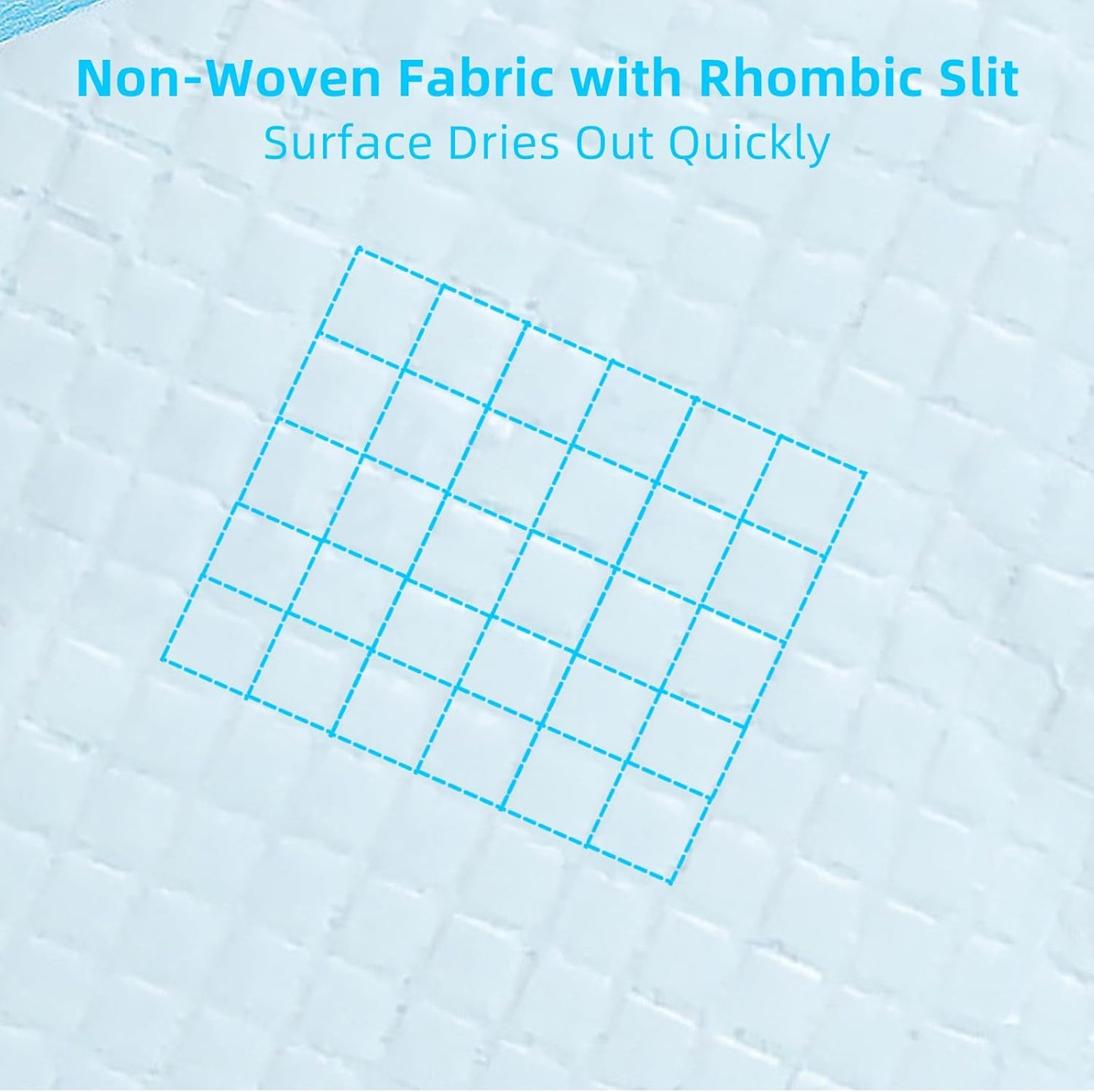 Super Absorbent Waterproof Dog and Puppy Pet Training Pad, Housebreaking Pet Pad,Blue (22"x22"(100PCS)) (Pack of 2)