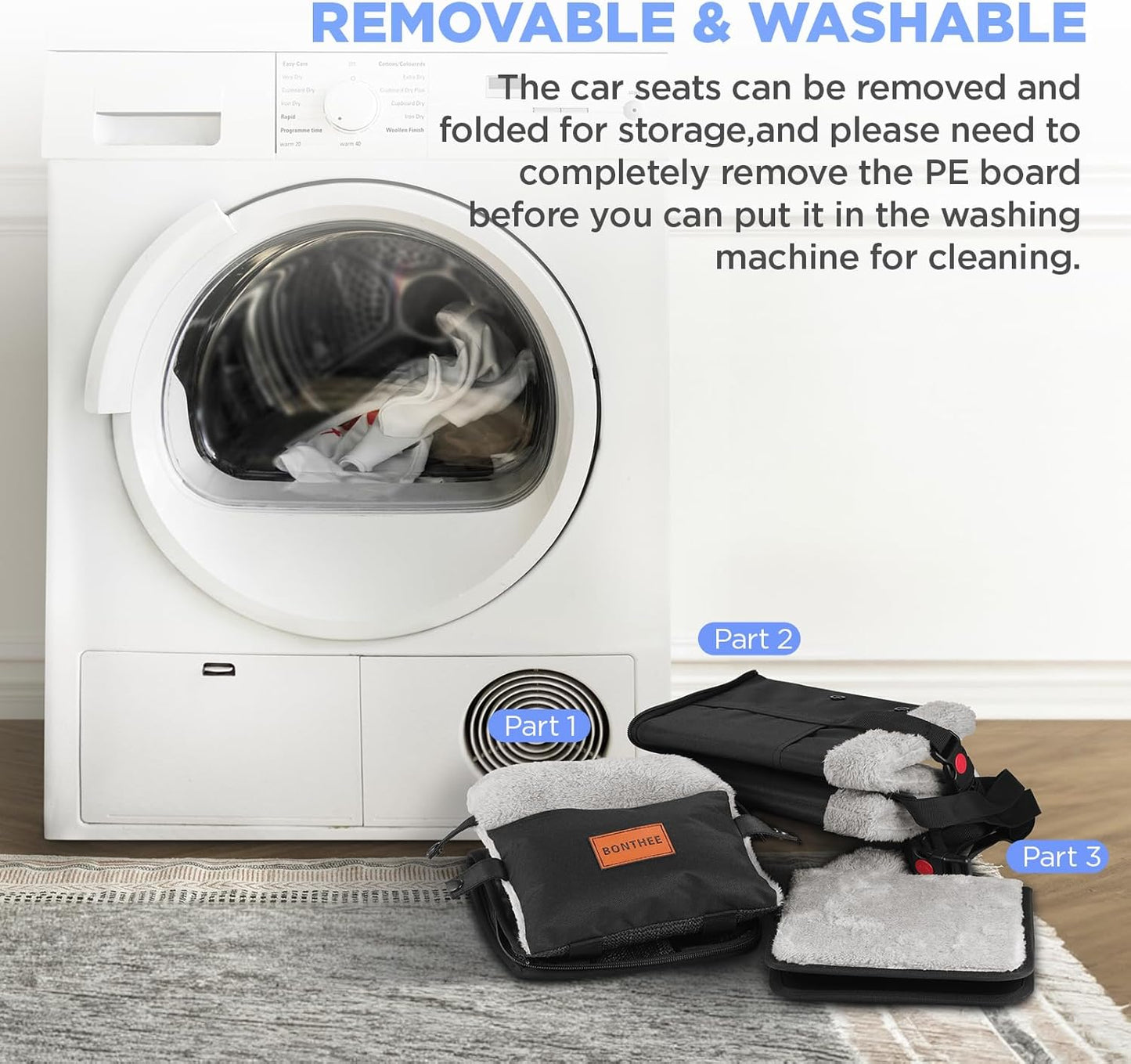 Center Console Dog Car Seat for Small Dogs,Washable Foldable Console Booster Seat for Puppy Car Seat with Safe Protection Hooks Adjustable Straps and Storage Pocket Pet Up to15lbs