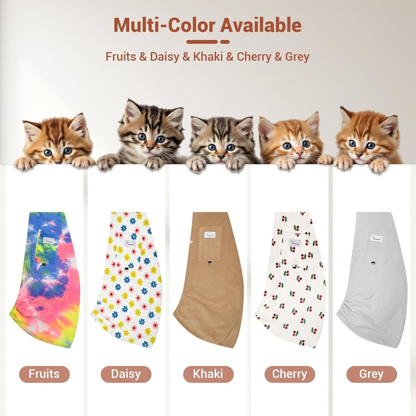 Dog Carrier Sling,Indoor Comfort Adjustable Cat Sling Carrier,with Front Pocket and Seat Belt Dog Carriers for Small Dogs Machine Washable,Suitable for Family Outdoor Use (Medium, Khaki)