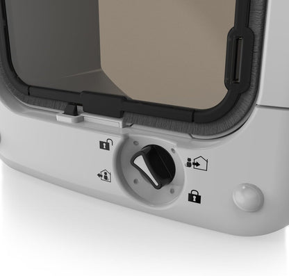 Cat Mate Microchip Activated Cat Flap (360) - ISO and AVID Compatible, Door for Entry Control of up to 30 Cats or Small Dogs, for Single/Multiple Glazing, UPVC, Walls and Wood, White