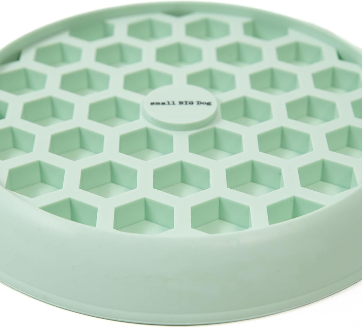 Small Big Dog's Enrichment Bowl and Lick Mat- Top Slow Feeder, Bottom Lick Mat, Soft on Nose Design Breeds, Focus on Dogs w/Short Snouts Like Frenchies, Silicone, Dishwasher Safe
