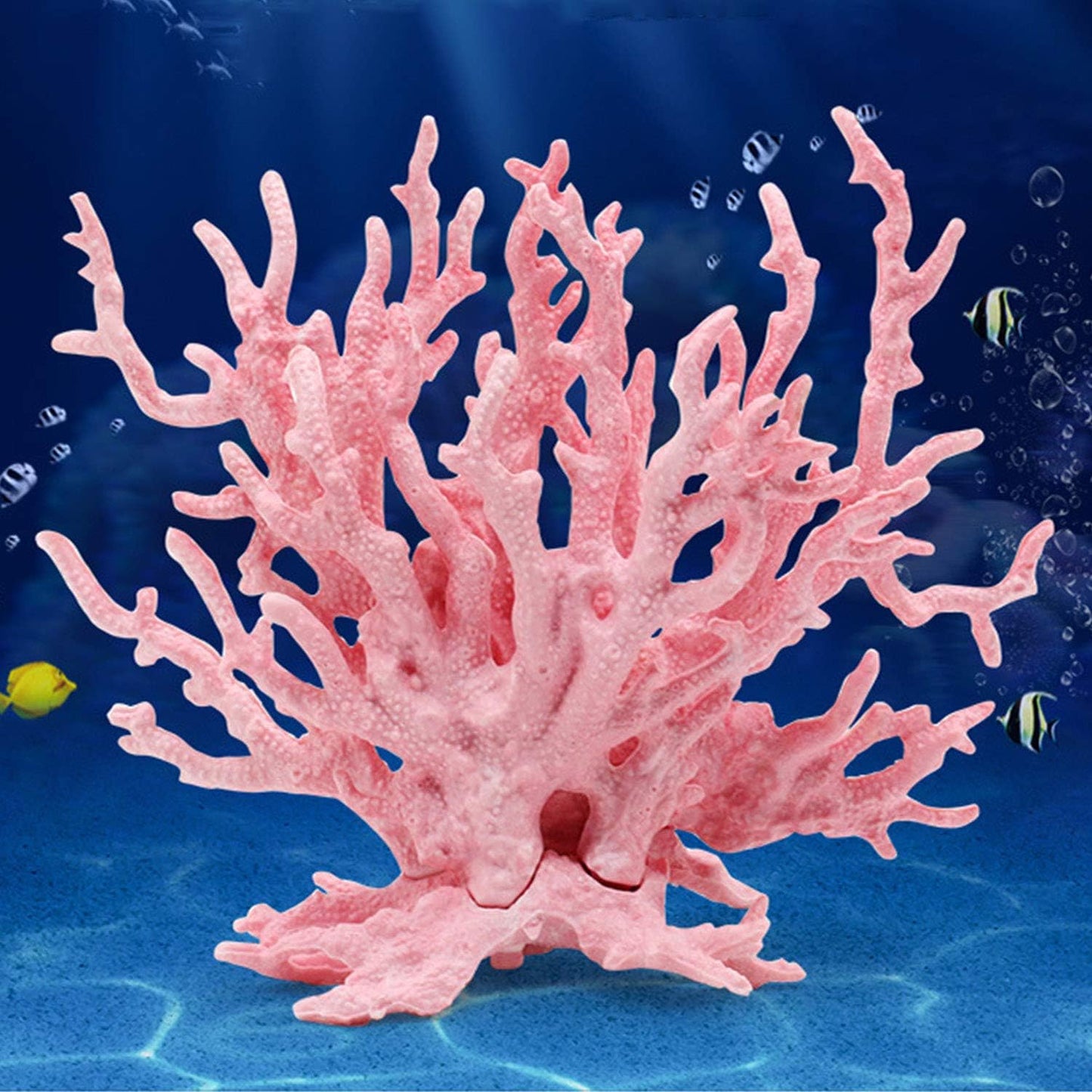 Besimple Artificial Aquarium Coral Ornament Plastic Fish Tank Plants Decoration for Aquarium Landscape (Pink)