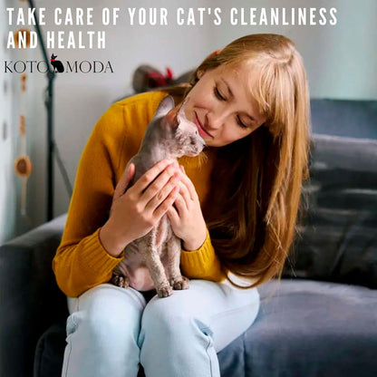 Probiotic Shampoo & Exfoliating Gloves for Sphynx Cats – Gentle Skin Care Set for Hairless Cats – Charcoal Bamboo Bath Gloves & Natural Probiotic Shampoo (4.22 fl oz)