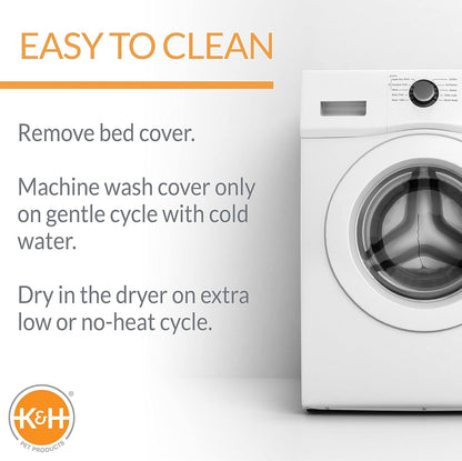 K&H Pet Products Bolster Kitty Sill Cat Window Perch Bed for Large Cats, Orthopedic Window Hammock Holds 40 lbs, Washable Cover, Indoor Windowsill Furniture Bed Seat - Tan/Leopard Unheated 14 X 24in