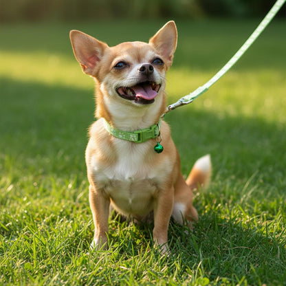 48 Pcs Dog Collar and Leash Set, Nylon Puppy Collars Bulk, Polypropylene Adjustable Paw Print Puppy Col with Quick Release Buckle, for Puppies and Kittens, Multicolor