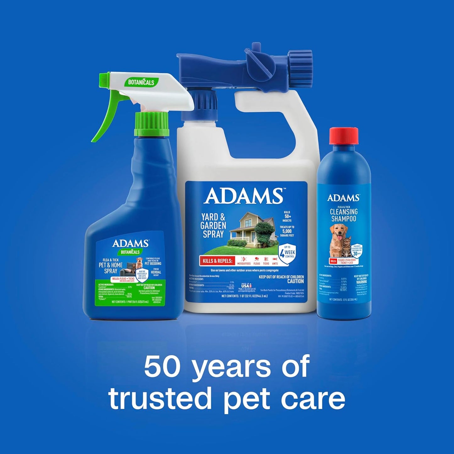 Adams Plus Flea & Tick Shampoo with Precor for Cats, Kittens, Dogs & Puppies Over 12 Weeks Of Age Sensitive Skin Flea Treatment | Kills Adult Fleas, Flea Eggs, Ticks, and Lice| 12 Ounces