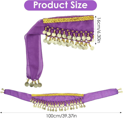 Dogs Belly Dancer Skirt, Waist Chain Hip Curtain Clothes Bling Dance Scarf for Corgis Belly Skirt Dog Dancer Costume with Sequin Puppy Hip Shaking Dance Clothes Decoration Pet Costumes