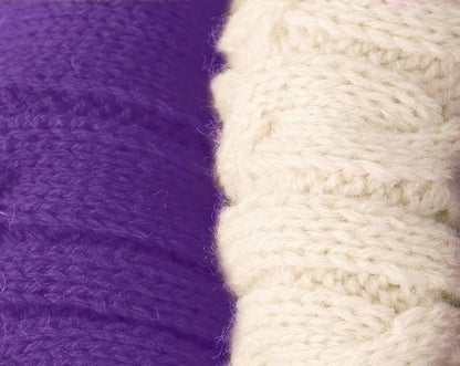 2 Pack Dog Sweaters for Small Dogs - Puppy Medium Warm Clothes in Winter, Turtleneck Pullover Design for Boy Girl Pet, Doggie, Cat, Kitten Chihuahua Bulldog Pug Beagles (S, Purple, Beige)