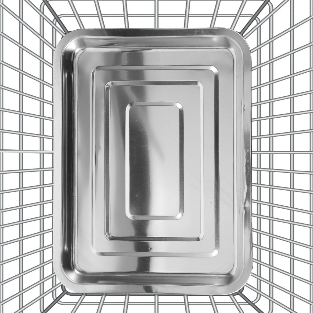 BESPORTBLE Heavy Duty Replacement Dog Crate Pan - Chew-Resistant Metal Tray for Pet Kennels Durable Floor Protection Easy Dogs and Cats 31cm X 21cm X2 cm