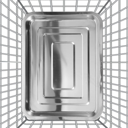 BESPORTBLE Heavy Duty Replacement Dog Crate Pan - Chew-Resistant Metal Tray for Pet Kennels Durable Floor Protection Easy Dogs and Cats 31cm X 21cm X2 cm