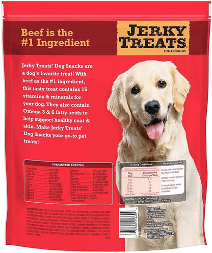 Tender Beef Strips Dog Snacks 15 Vitamin& Mineral& Omega 3 Made in USA, 60 oz, New Packaging (1 Pack)