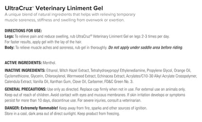 UltraCruz - sc-516110 Veterinary Liniment Gel for Horses, 12 oz