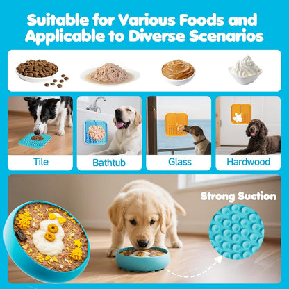 6-in-1 Dog Enrichment Toys Set - Lick Mat, Ball & Bowl with Peanut Butter, Frozen Treat Cognitive Dog Toys for Anxiety Relief & Mental Stimulation | Slow Feeding for Small/Medium Dogs & Puppies
