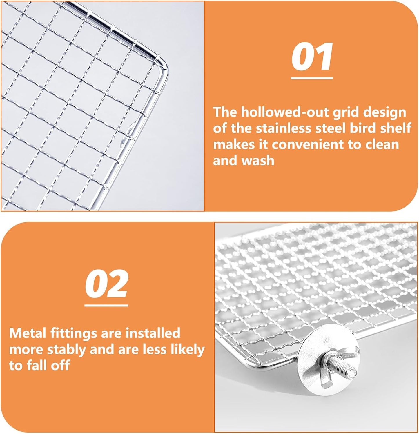 BNOSDM Wooden Bird Tunnel Parrot Swing Toys Natural Hanging Nest and 2 Pack Bird Perch Platform Stainless Steel Parrot Perches for Parakeets, Budgies, Conures, Cockatiels, Lovebirds