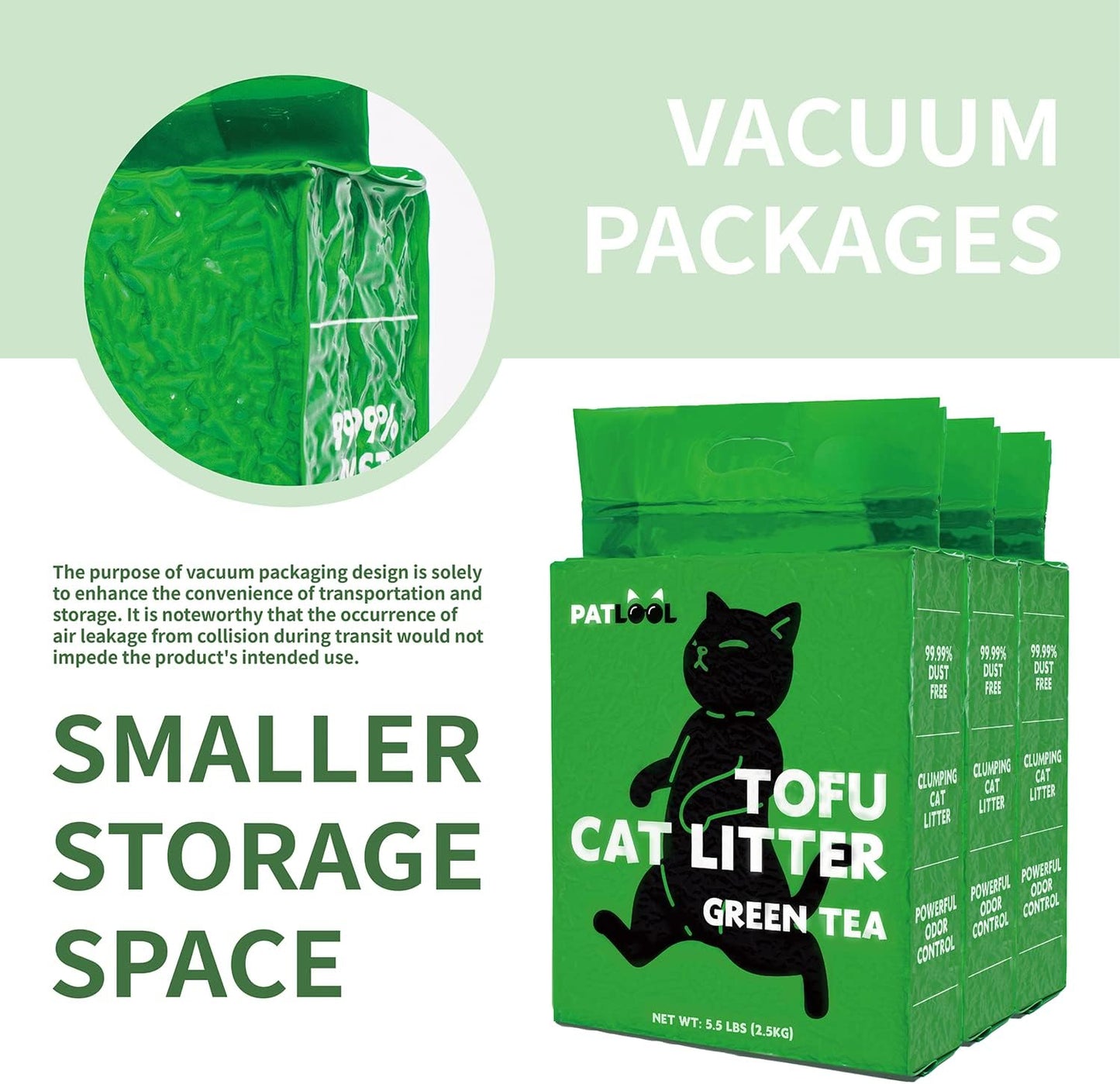 Tofu Cat Litter, Lightweight Natural Clumping Cat Litter Odor Control 99.9% Dust-Free, Flushable Low Tracking, 11 LB Total, Pack of 2