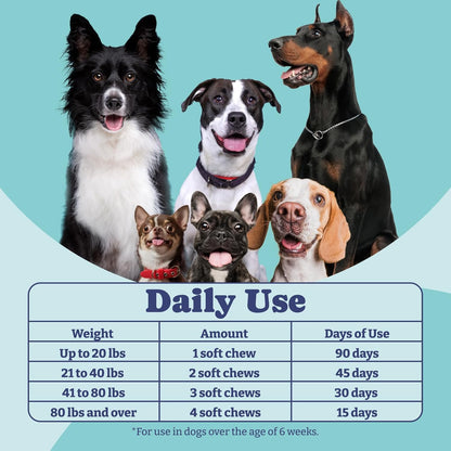 Probiotics for Dogs, Dog Probiotics and Digestive Enzymes, Pre & Probiotic Over 1 Billion CFUs, for Gut Health and Digestive Health, Yeast Balance, Immune Support, 90 Soft Chews