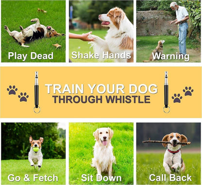 Ultrasonic Dog Whistles - Ultra-Wide Frequency for All Dog Breeds, Professional Silent Recall Training Whistle