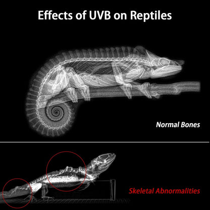 16-INCH LED UVB Light for Reptiles, LED Reptile Light Fixture Controller with Dimming and 4 UVI Modes, 14W Aluminum UVA UVB Lamp for Turtles, Snakes, and Bearded Dragons, 6500K